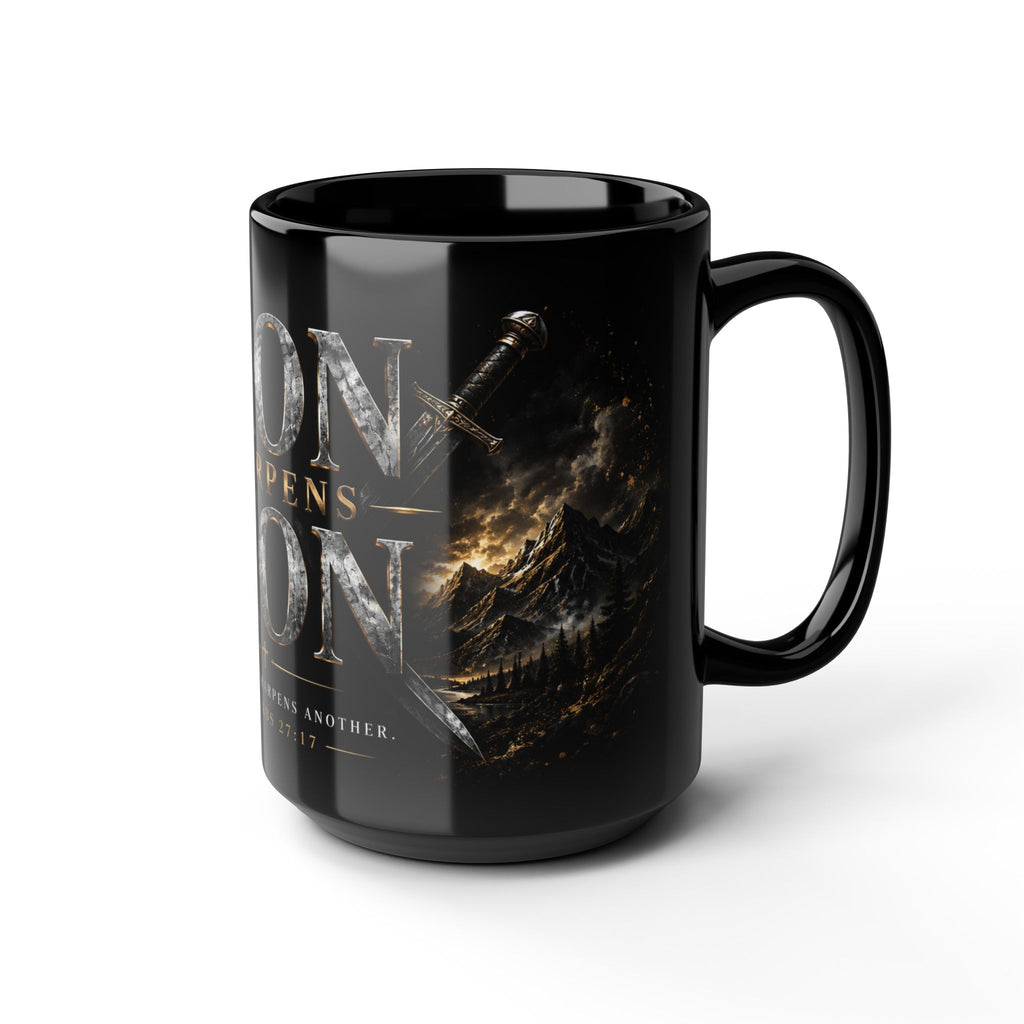 Iron Sharpens Iron Mug | Proverbs 27:17 Scripture Coffee Cup