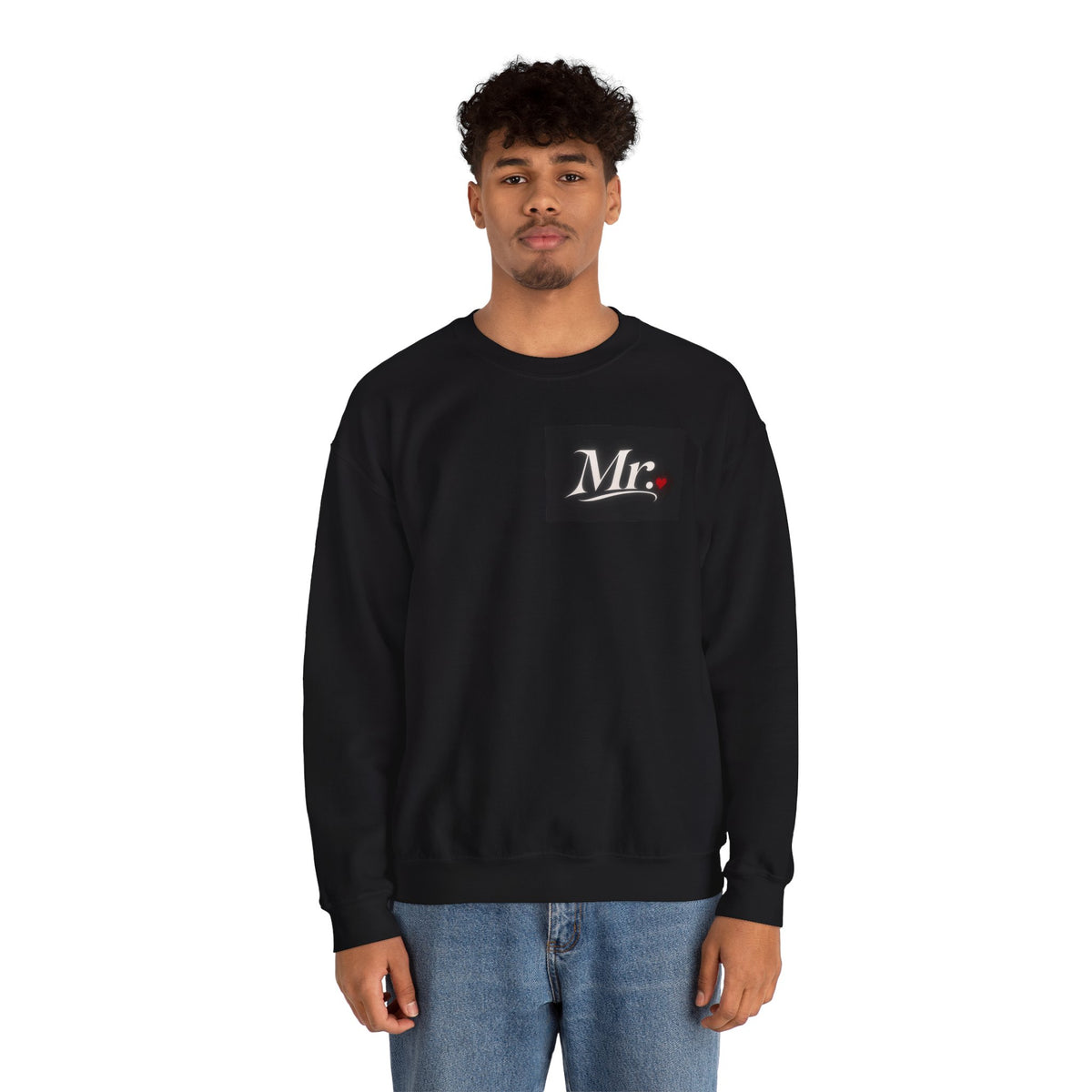 Just Eloped Mountain Scene Sweatshirt | Mrs. Script Chest Logo