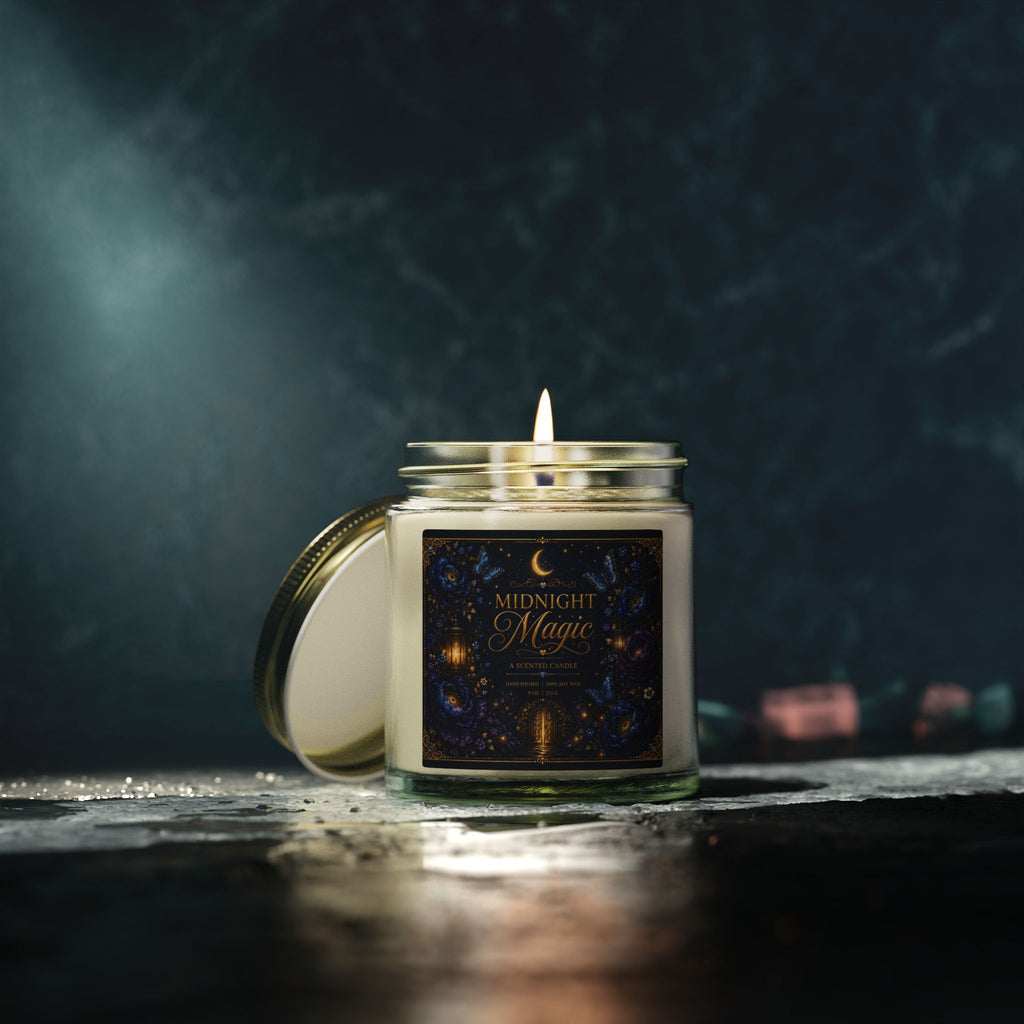Midnight Magic Coconut Apricot Candle | 4oz 9oz Soy-Blend Jar