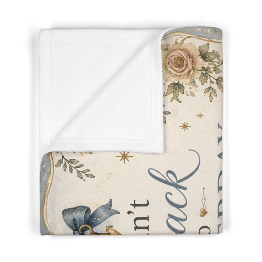 Little Wonderland quote Baby Blanket | vintage storybook design