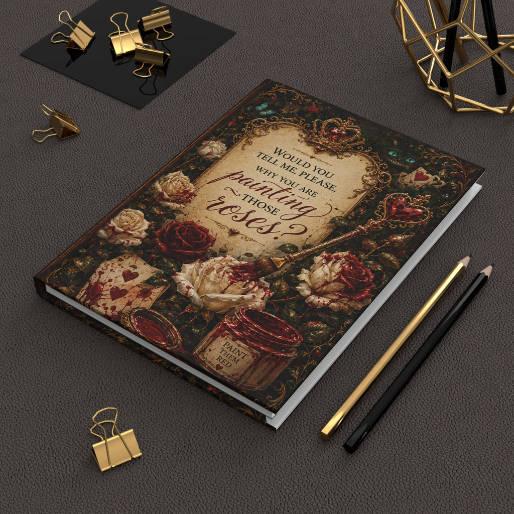 Alice in Wonderland Roses Journal Hardcover