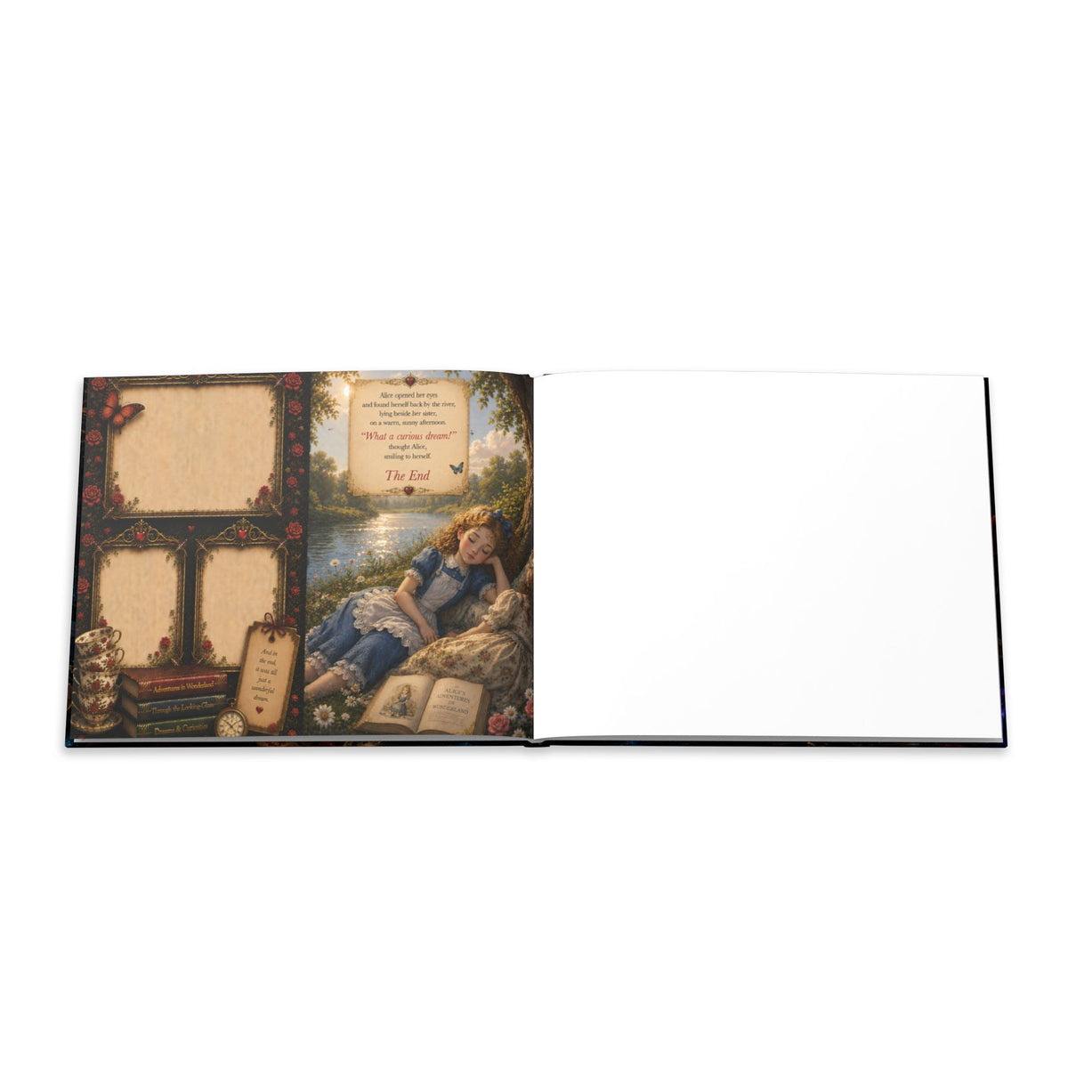 Alice in Wonderland illustration Hardcover Photo Book | fantasy storybook art