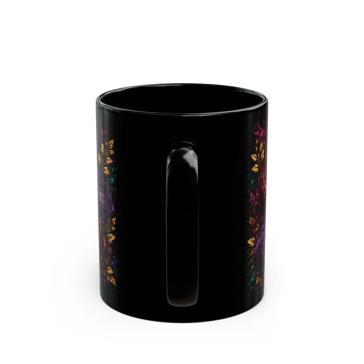 Sweet Friendship Refreshes the Soul Mug | Black Floral Scripture Coffee Mug