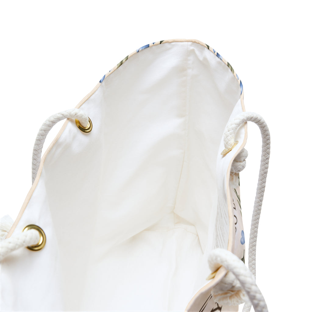 Little Nest Little One You Are So Loved Weekender Bag | Blue Bird Nest Floral