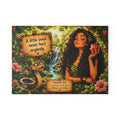 Eden Woman with Snake and Apple Glass Cutting Board | Genesis 3:6 Artwork