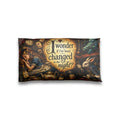 Alice in Wonderland l I Wonder If Ive Been Changed in the Night, Gothic Wonderland Decor, Victorian Storybook Pillow