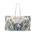 Little Nest Little One You Are So Loved Weekender Bag | Blue Bird Nest Floral
