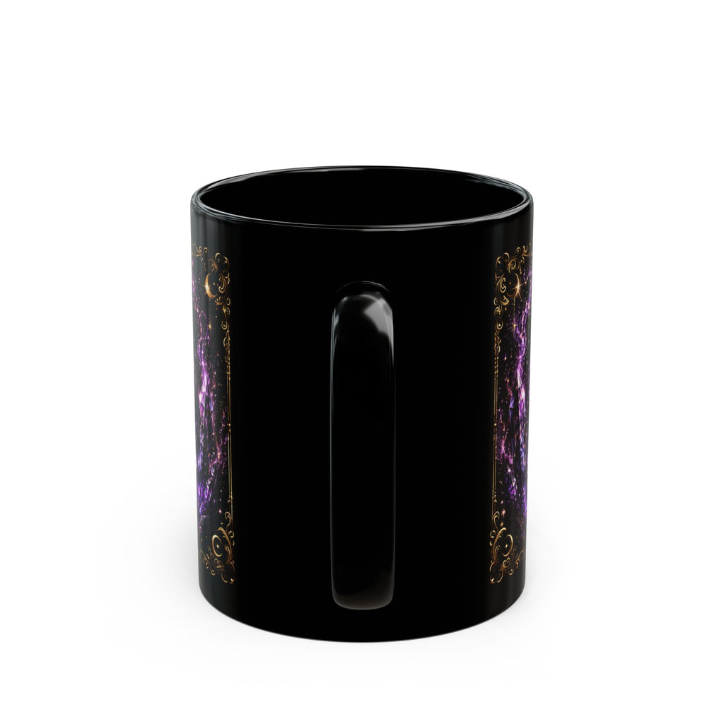 Fueled by Coffee, Moonlight and a Little Bit of Chaos Mug | Black Ceramic Mug