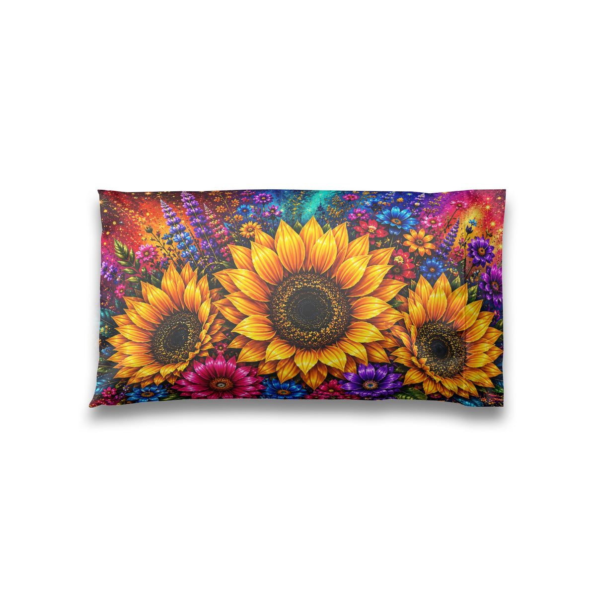 Sunflower Bouquet Satin Pillowcase | Vibrant Floral Body Pillowcase