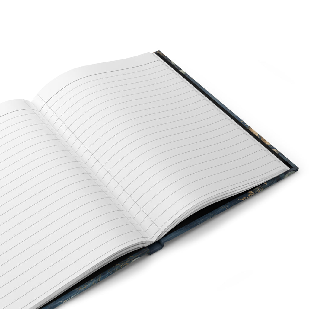 When You Pass Through Deep Waters hardcover journal | Isaiah 43:2 ocean devotional