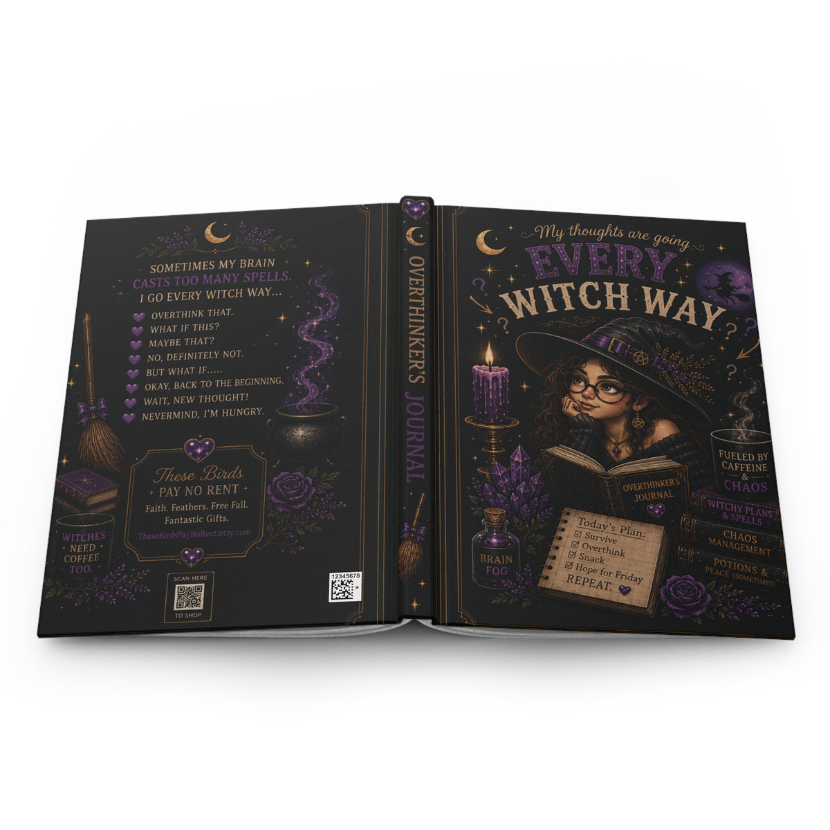My Thoughts Are Going Every Witch Way journal Hardcover