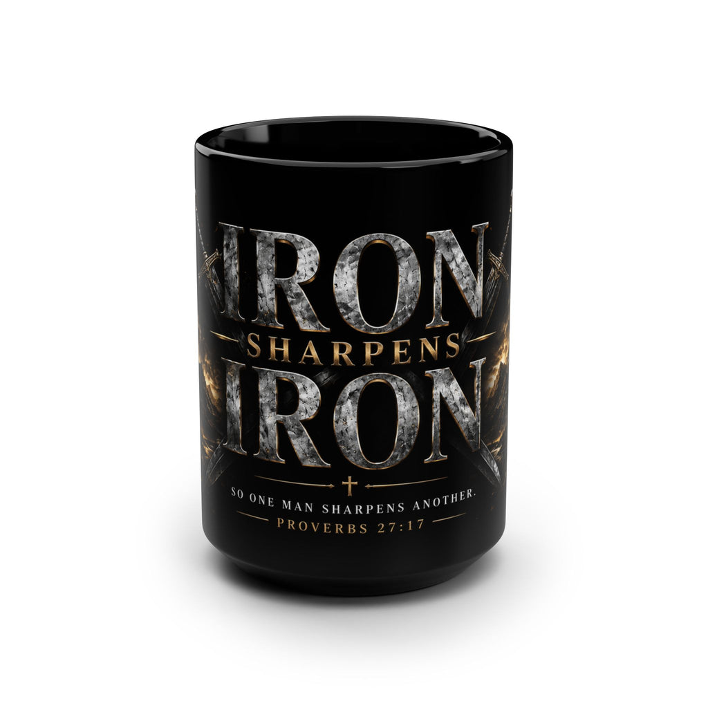 Iron Sharpens Iron Mug | Proverbs 27:17 Scripture Coffee Cup