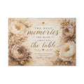 Memories Are Made Around The Table Glass Cutting Board | Floral Kitchen Decor