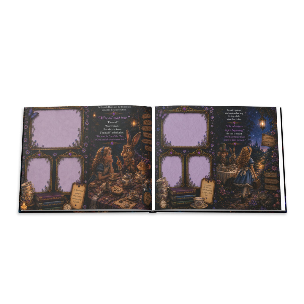 Alice in Wonderland illustration Hardcover Photo Book | fantasy storybook art