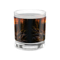Drink With A Joyful Heart rocks glass | 10oz whiskey tumbler, mountain sunset lake design