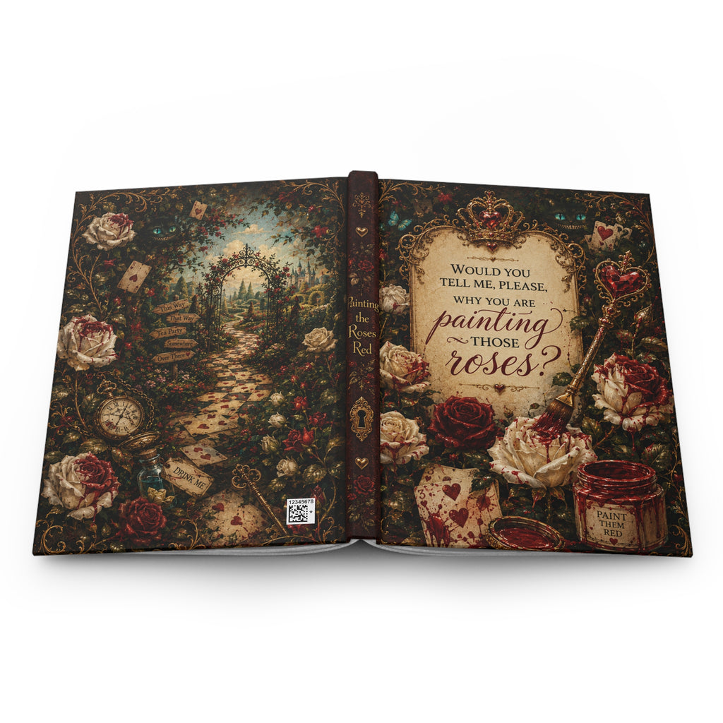 Alice in Wonderland Roses Journal Hardcover
