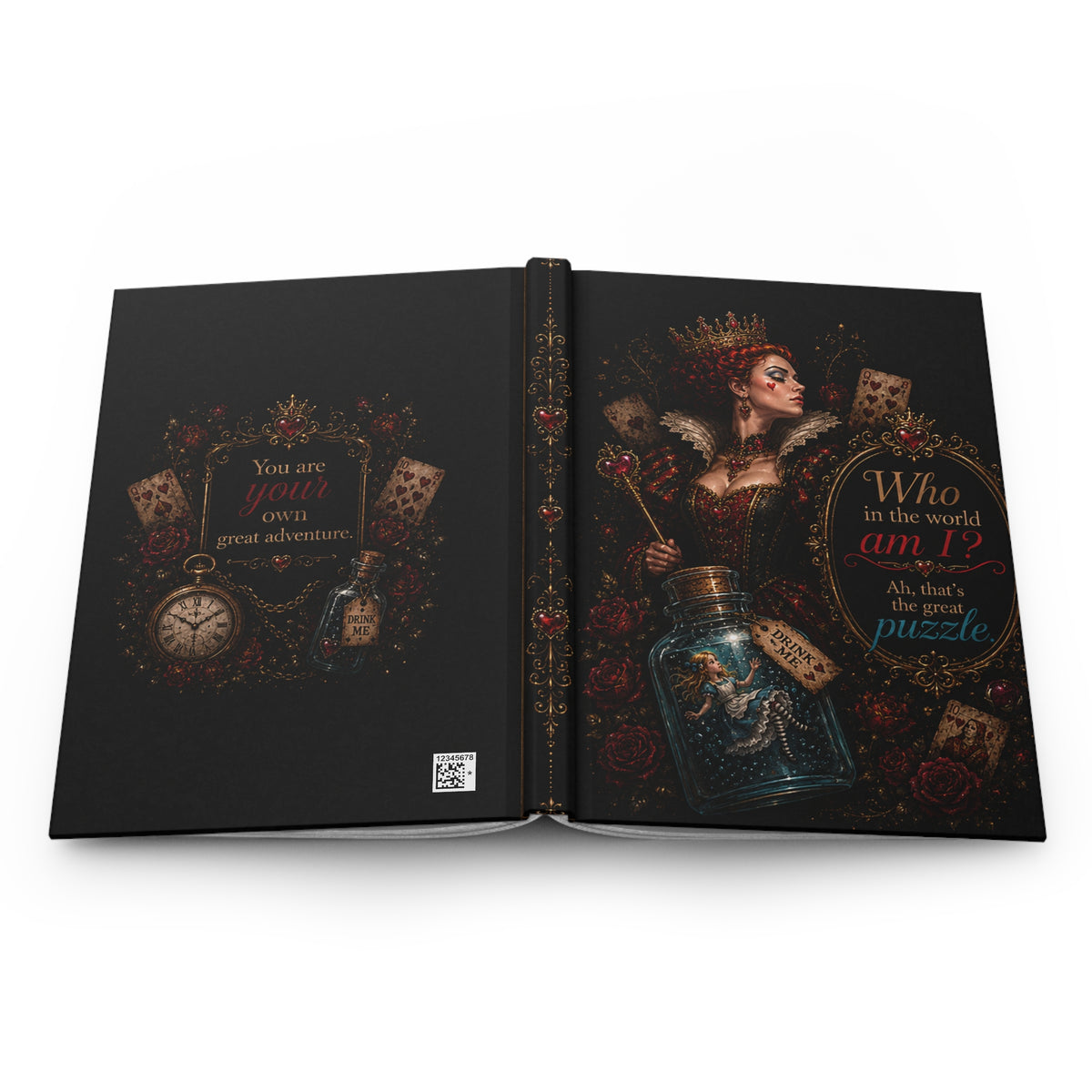 Alice in Wonderland Queen of Hearts Journal | Hardcover Matte
