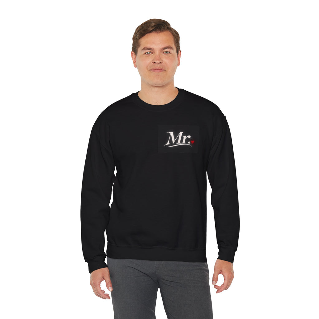 Just Eloped Mountain Scene Sweatshirt | Mrs. Script Chest Logo