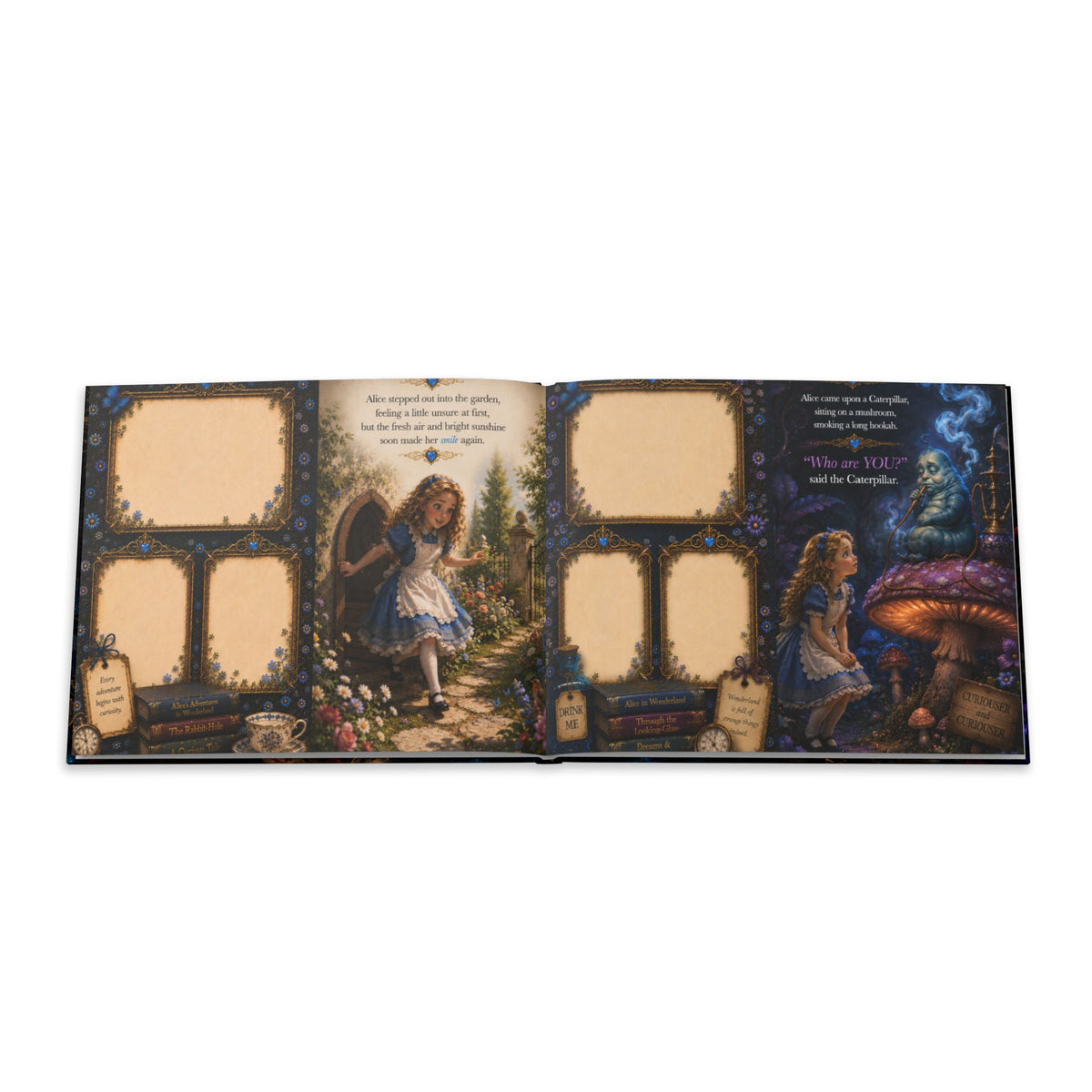 Alice in Wonderland illustration Hardcover Photo Book | fantasy storybook art