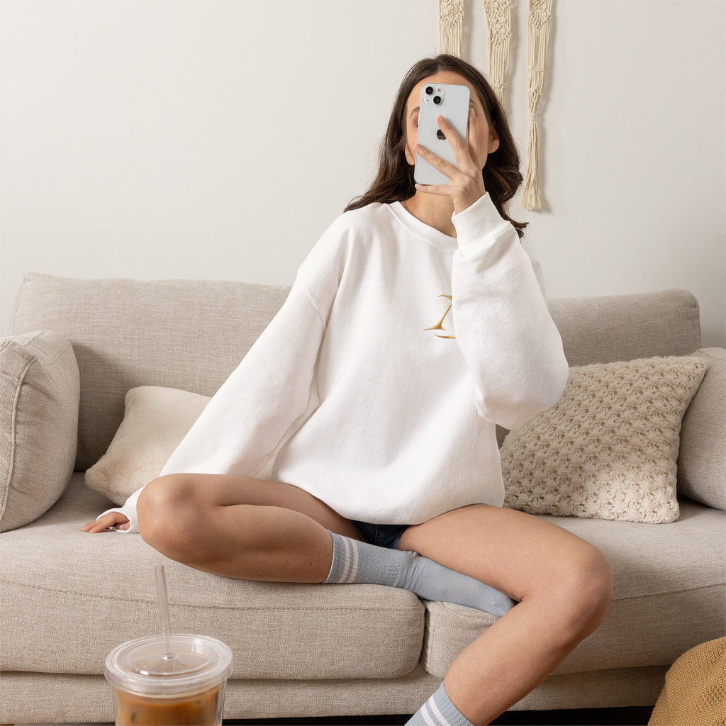 Just Eloped Mountain Scene Sweatshirt | Mrs. Script Chest Logo