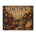 Jacob's Fine Dining Canvas, Stretched Wall Art | Biblical Humor