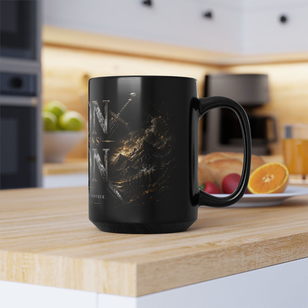 Iron Sharpens Iron Mug | Proverbs 27:17 Scripture Coffee Cup