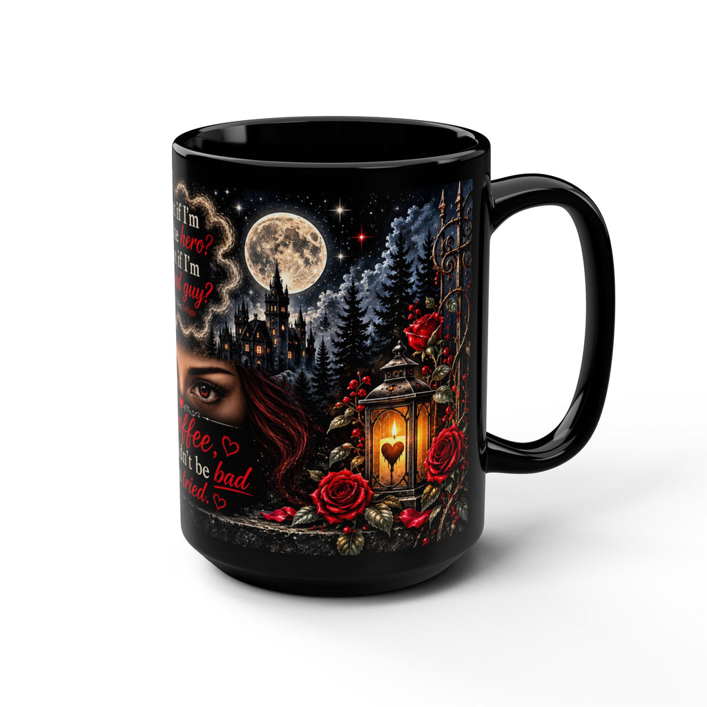 Twilight Inspired Dark Gothic Coffee Quote mug | Black 15oz ceramic