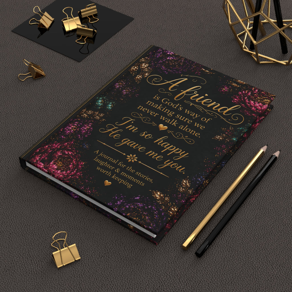 A Friend is God's Way Saying I'm So Happy He Gave Me You Journal Hardcover