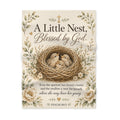 A Little Nest Blessed by God Baby Blanket | Psalm 84:3 Nursery Decor