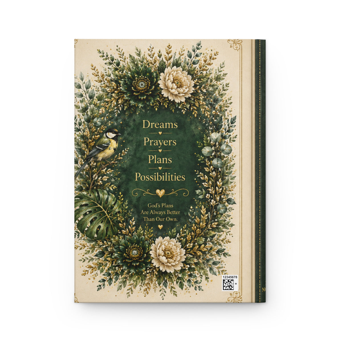 May You Always Find Room to Grow Hardcover Journal | Floral Botanical Inspirational