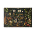 Kitchen Love Grows Memories glass cutting board | farmhouse kitchen decor