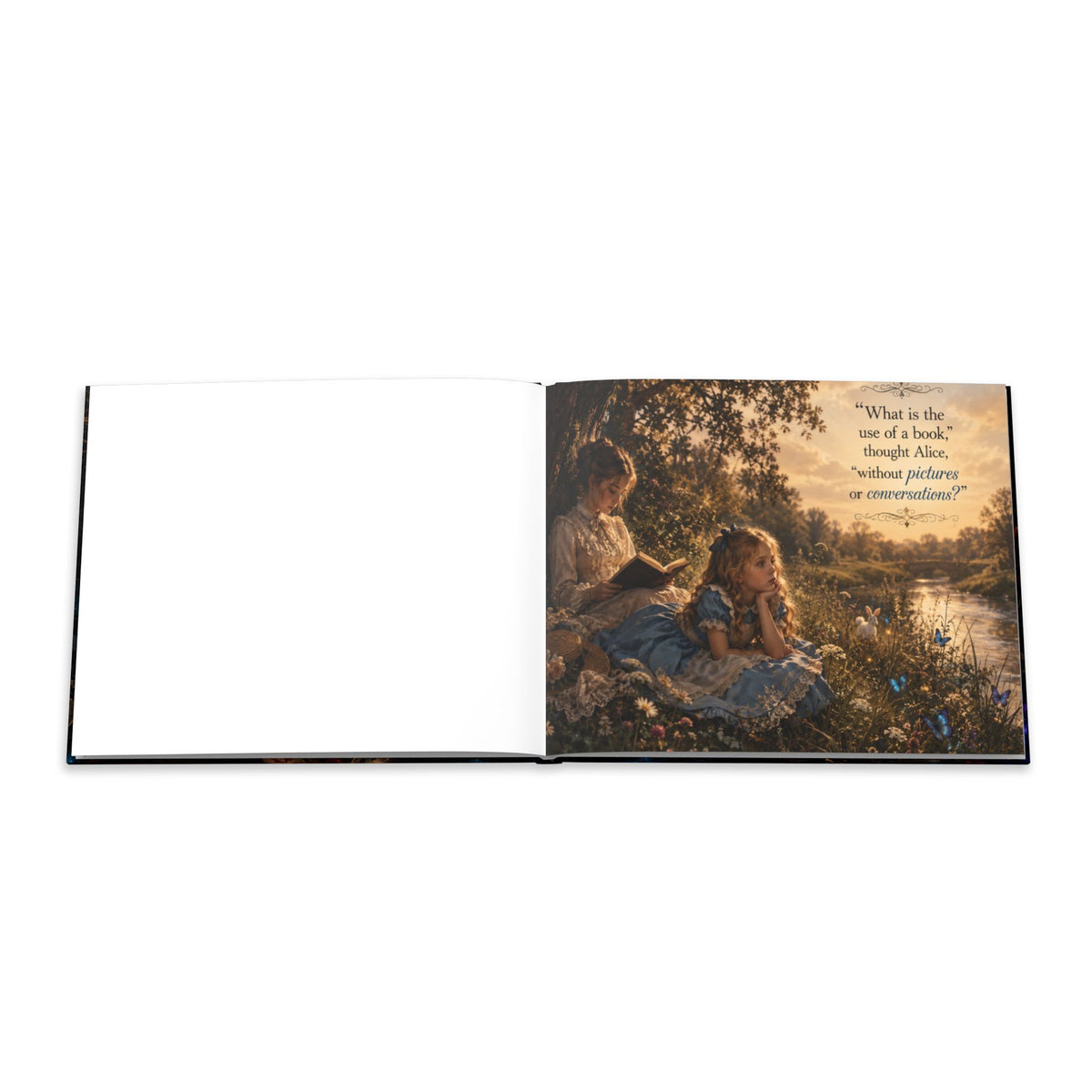 Alice in Wonderland illustration Hardcover Photo Book | fantasy storybook art