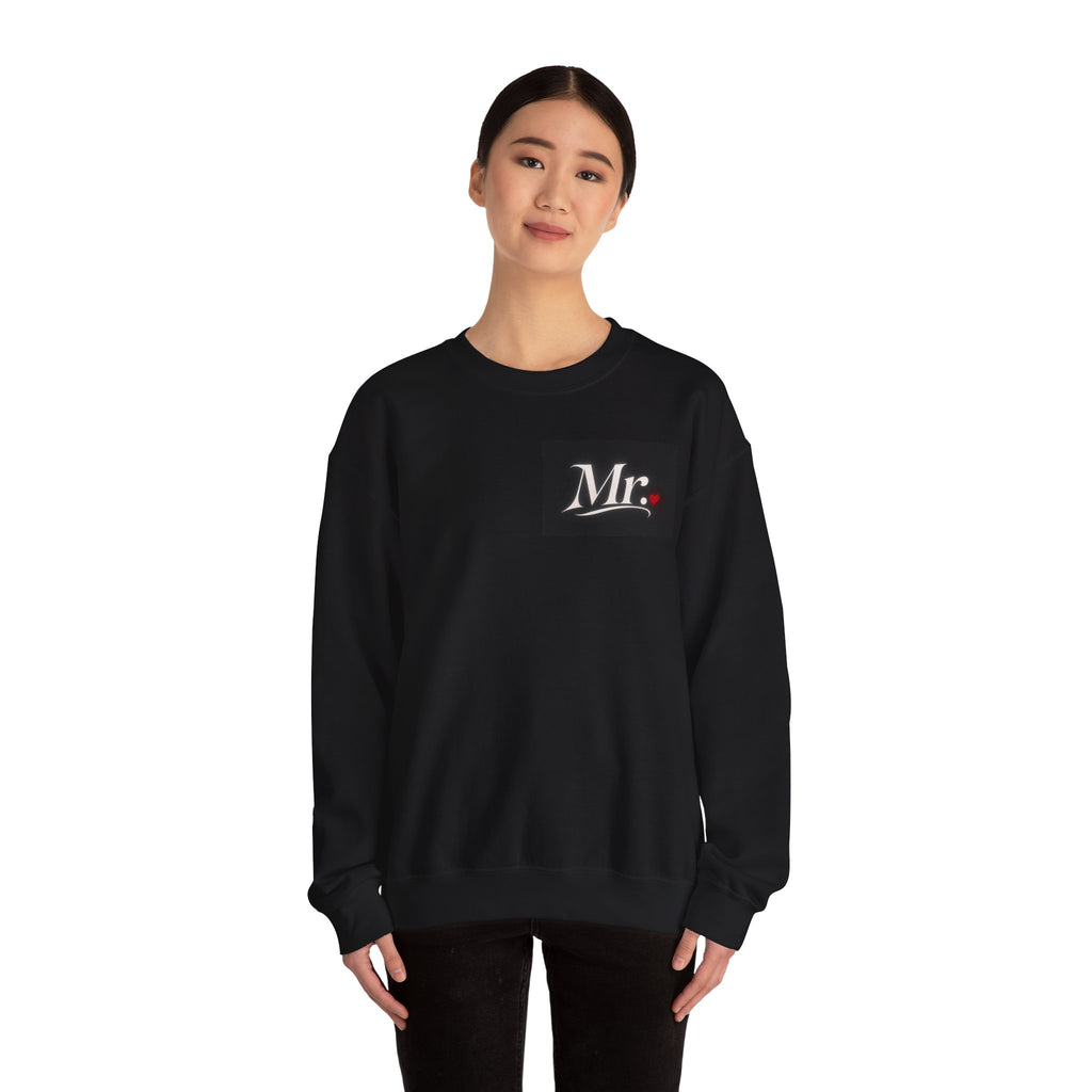Just Eloped Mountain Scene Sweatshirt | Mrs. Script Chest Logo
