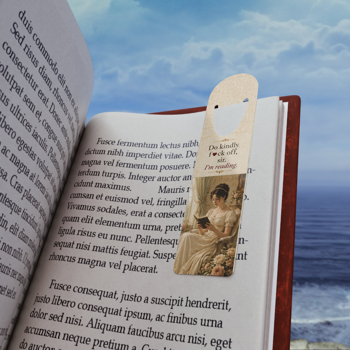 Do kindly f*ck off sir I'm reading Bookmark | Vintage Lady Reading