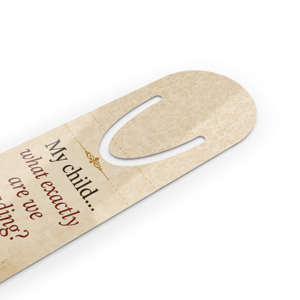 Jesus Peeking, My Child What Exactly Are We Reading? Bookmark | Religious Reading Humor