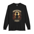 It's Wednesday spooky silhouette Long Sleeve T-Shirt | Horror skeleton design