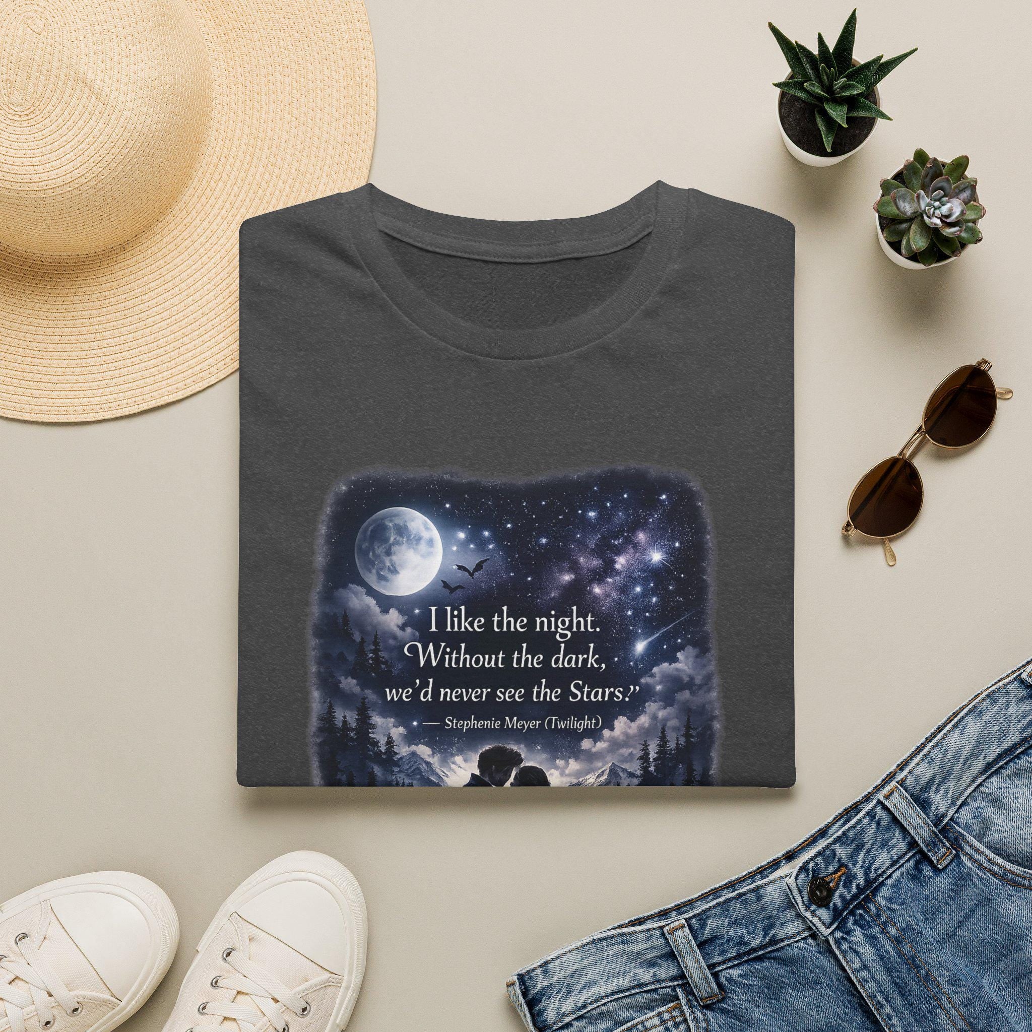 I Like the Night Stars T-Shirt | Night Sky Moon Quote Tee