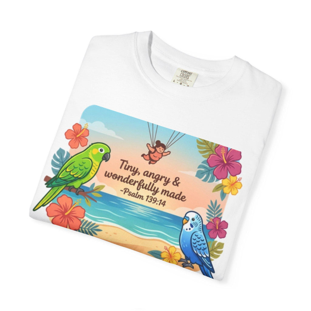 Faith, Feathers Free Fall T-shirt | Psalm Sparrow Bird Graphic Tee