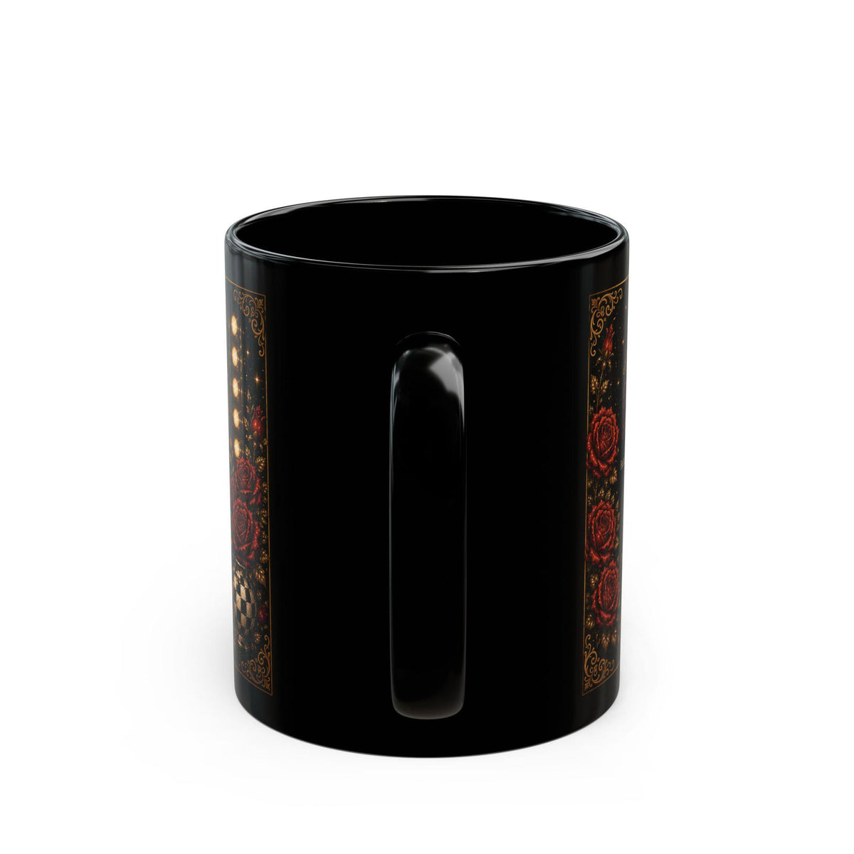 Favorite Aunties ducks vintage theater mug | Black Ceramic Mug