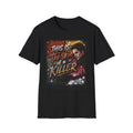 This Is the Skin of a Killer T-Shirt | Vampire Portrait, Dark Glitter Text