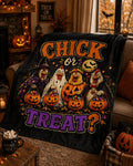 Chick or Treat? Chickens in Costumes Indoor Wall Tapestry | Halloween Decor