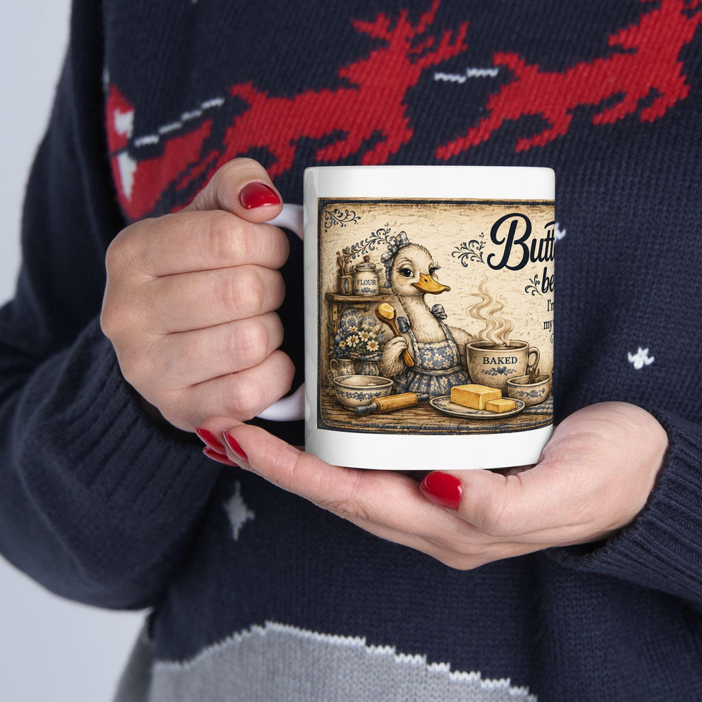 Butter Believe Duck Kitchen Mug | Ceramic Coffee Cup