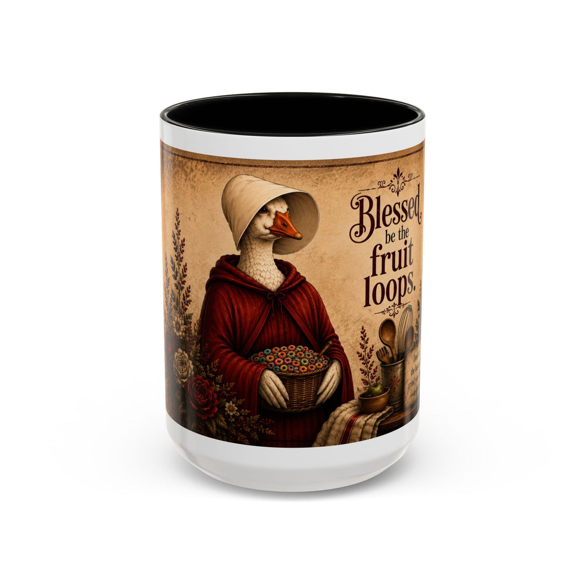 Blessed Be the Fruit Loops Goose Mug | Accent Coffee Mug