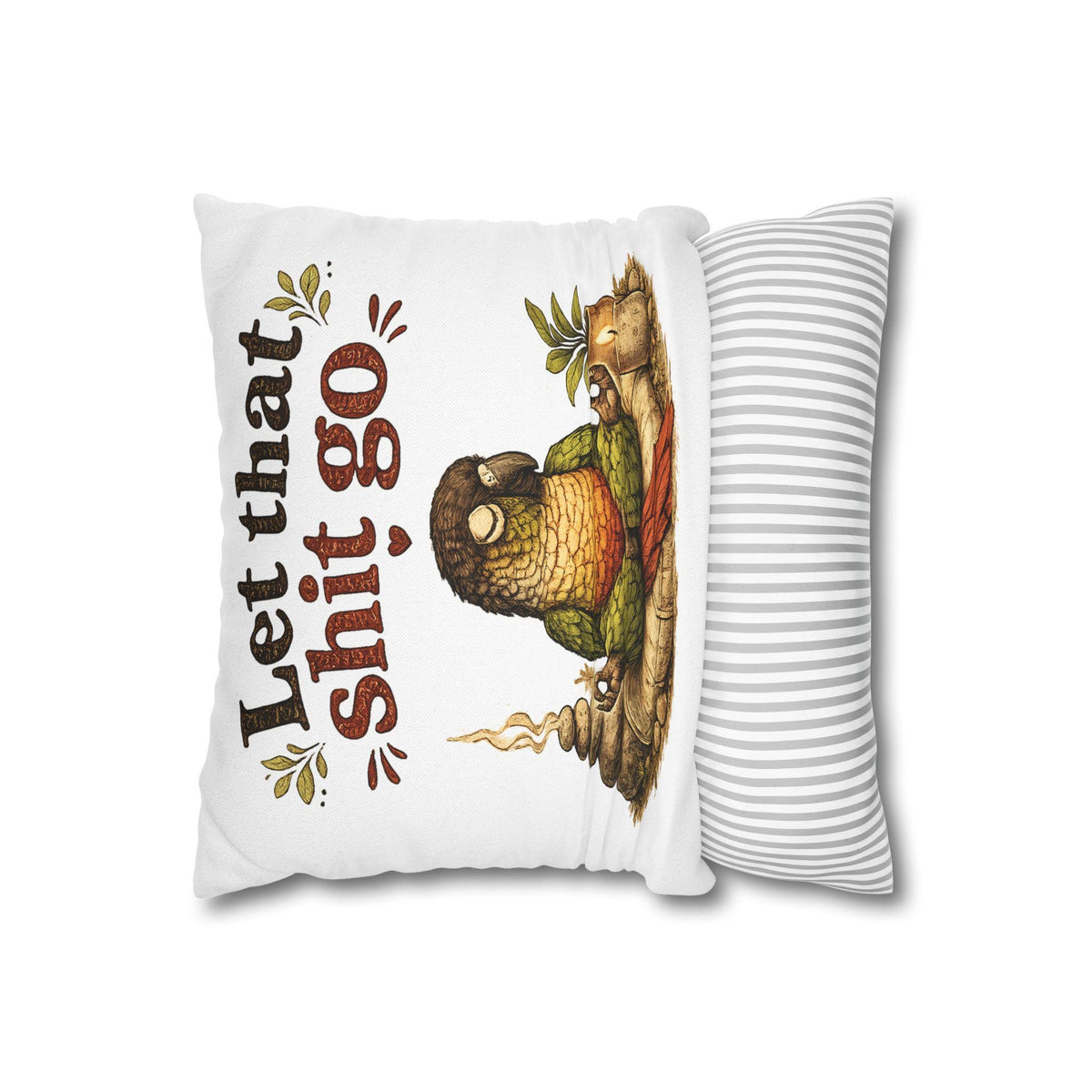 Let That Shit Go Parrot Pillowcase | Square Throw Pillow Cover