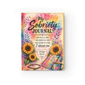 My Sobriety Journal Ruled Notebook | Sunflowers, Rainbow Watercolor, Inspirational Quote