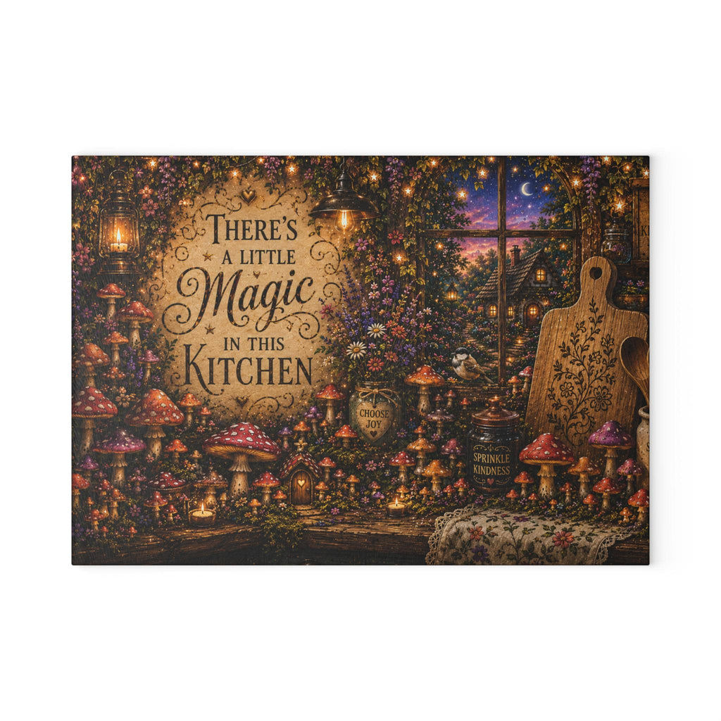 Theres a Little Magic in This Kitchen Glass Cutting Board | Fairy Tale Kitchen Decor