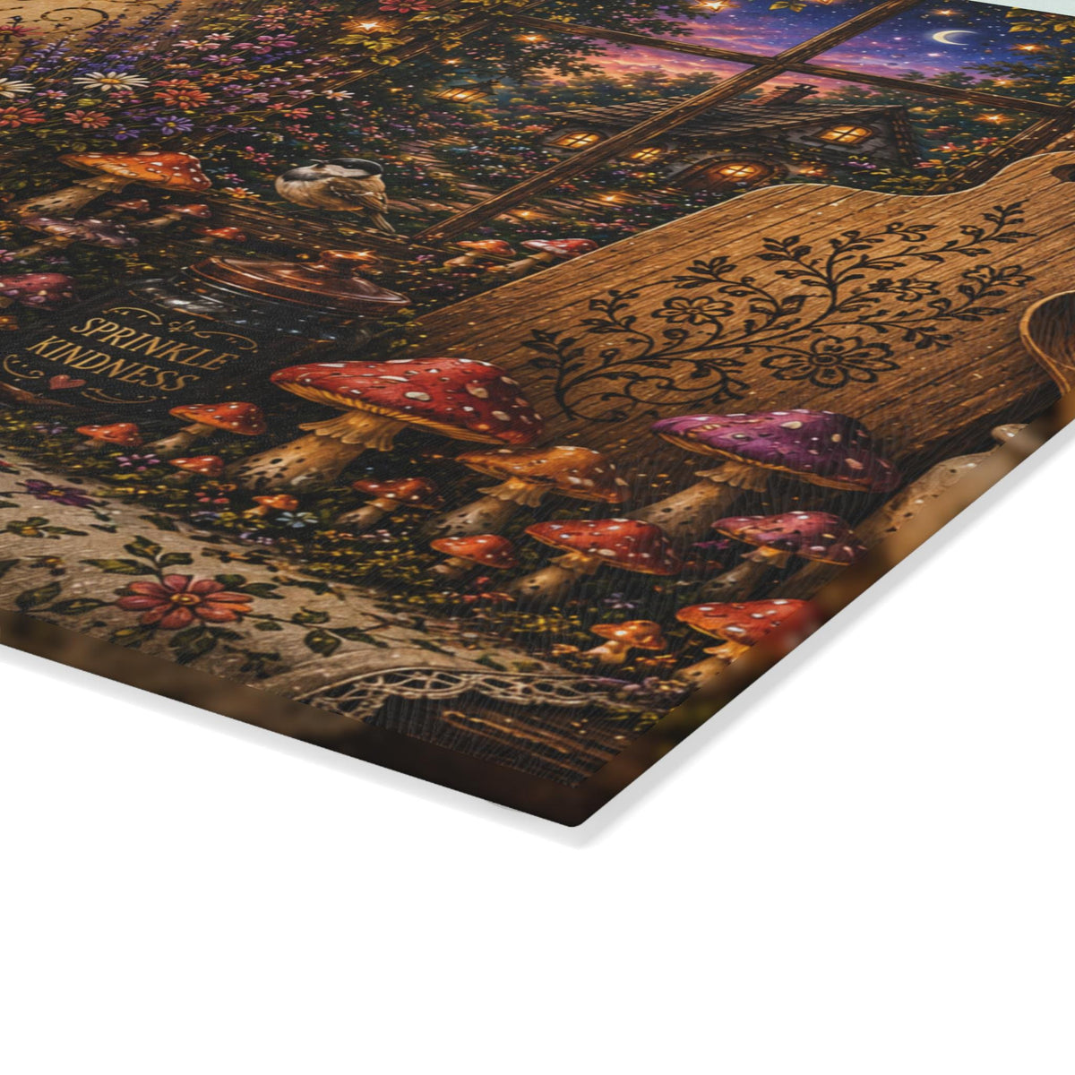 Theres a Little Magic in This Kitchen Glass Cutting Board | Fairy Tale Kitchen Decor