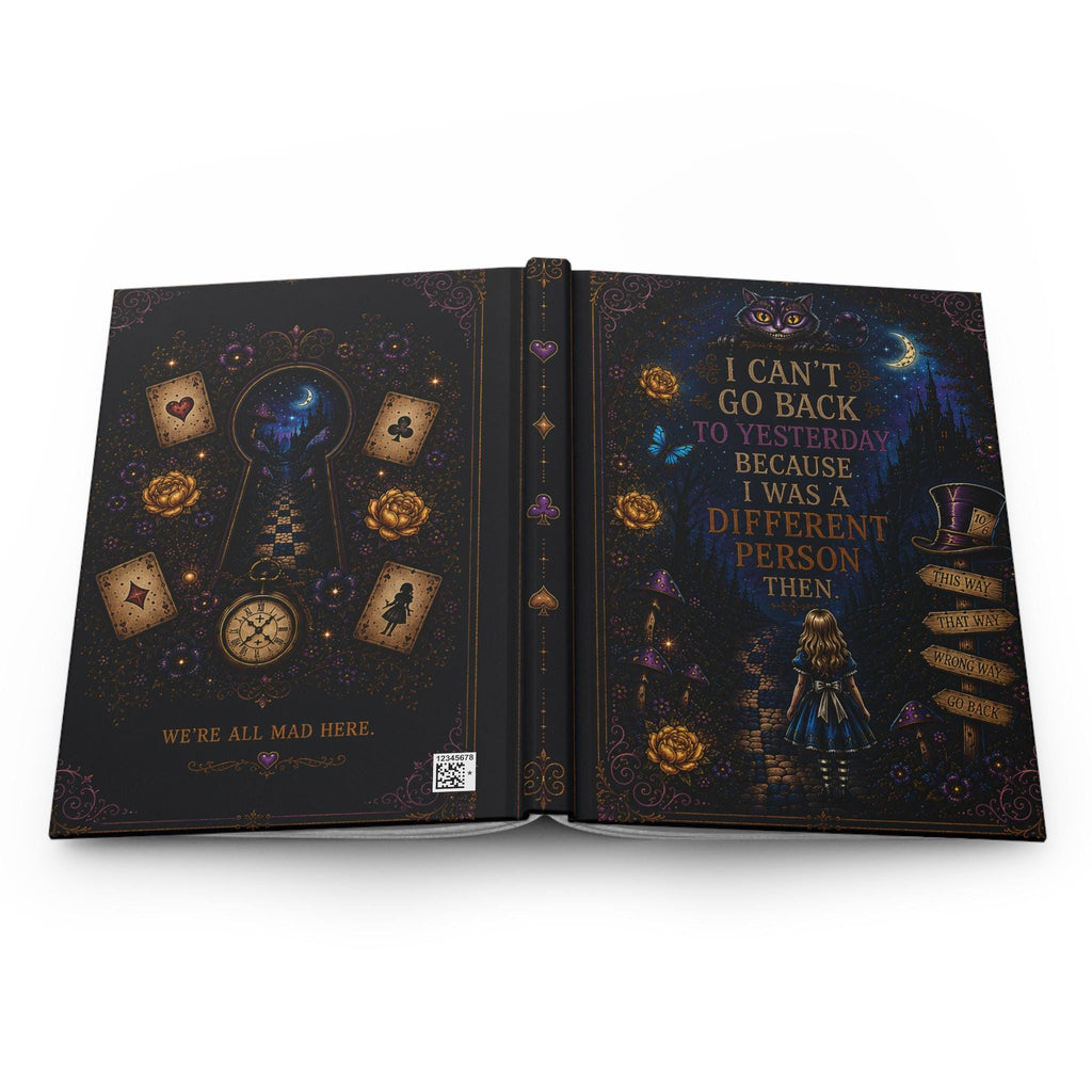 Alice in Wonderland Quote Journal | Hardcover Notebook