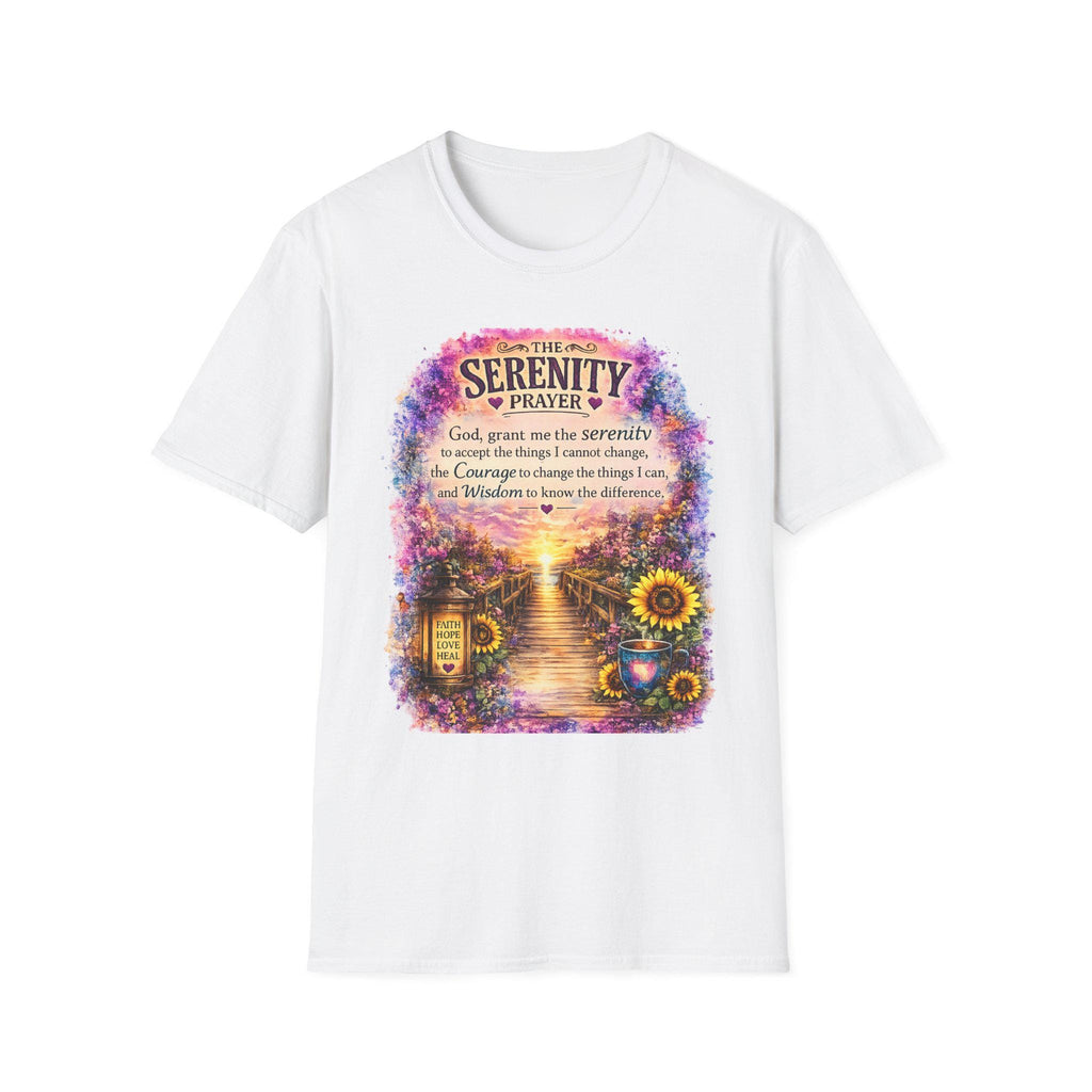 Serenity Prayer Sunflowers T-Shirt | Christian Verse Faith Shirt