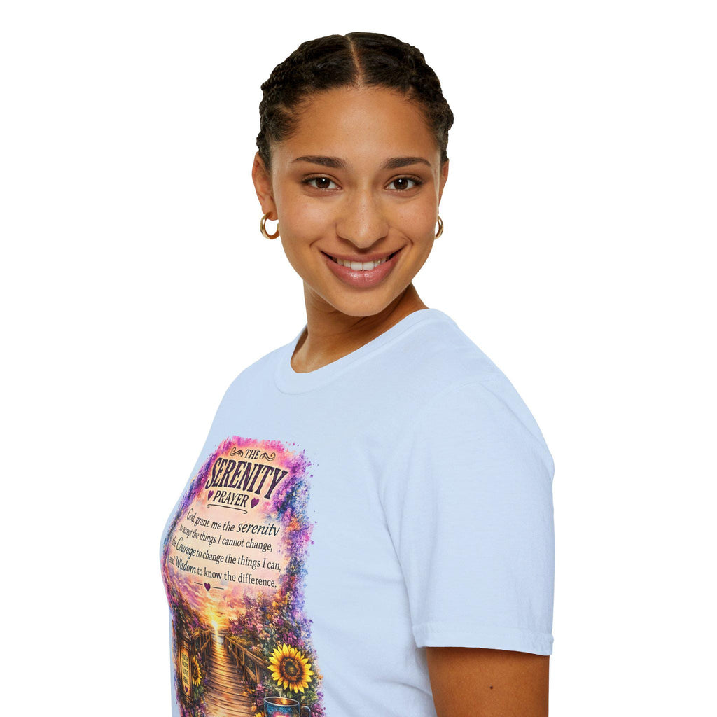 Serenity Prayer Sunflowers T-Shirt | Christian Verse Faith Shirt